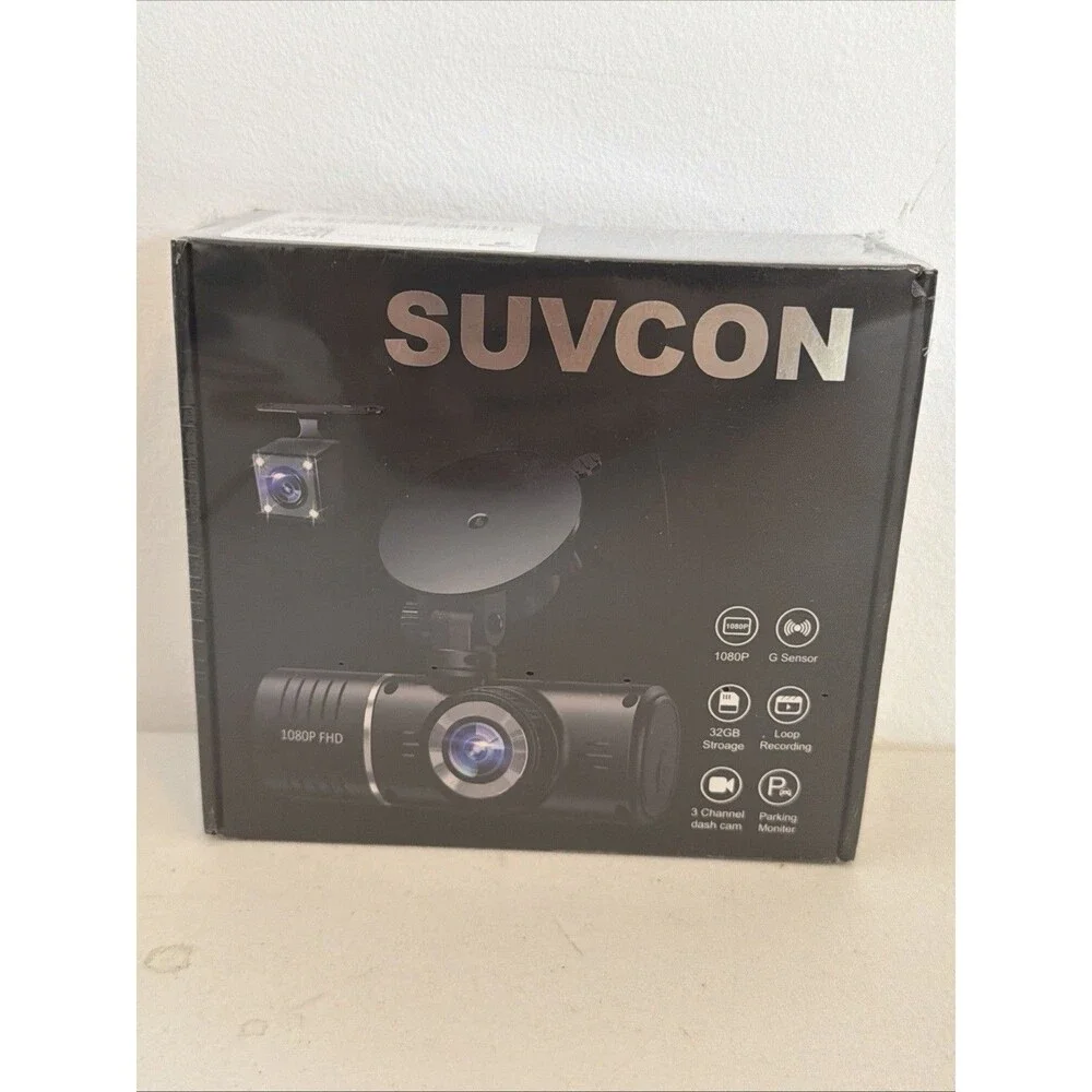 SUVCON 3CH Dash Camera w/ 32GB Memory Card (E10049545)